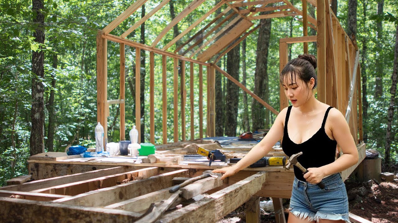 Rewind Time &ndash; 60 Days Building a Cozy Wooden House & Farm in Nature | Bushcraft Skills 4K