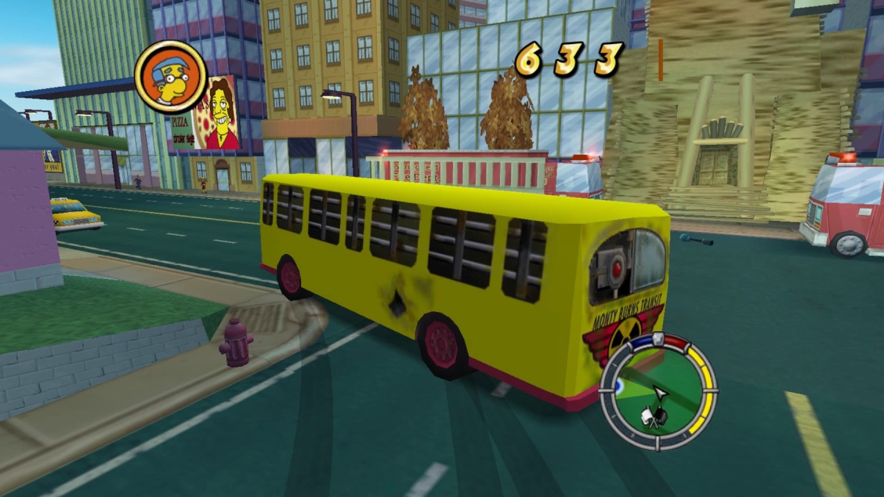 The Simpsons Hit & Run: Burn's Nuclear Bus