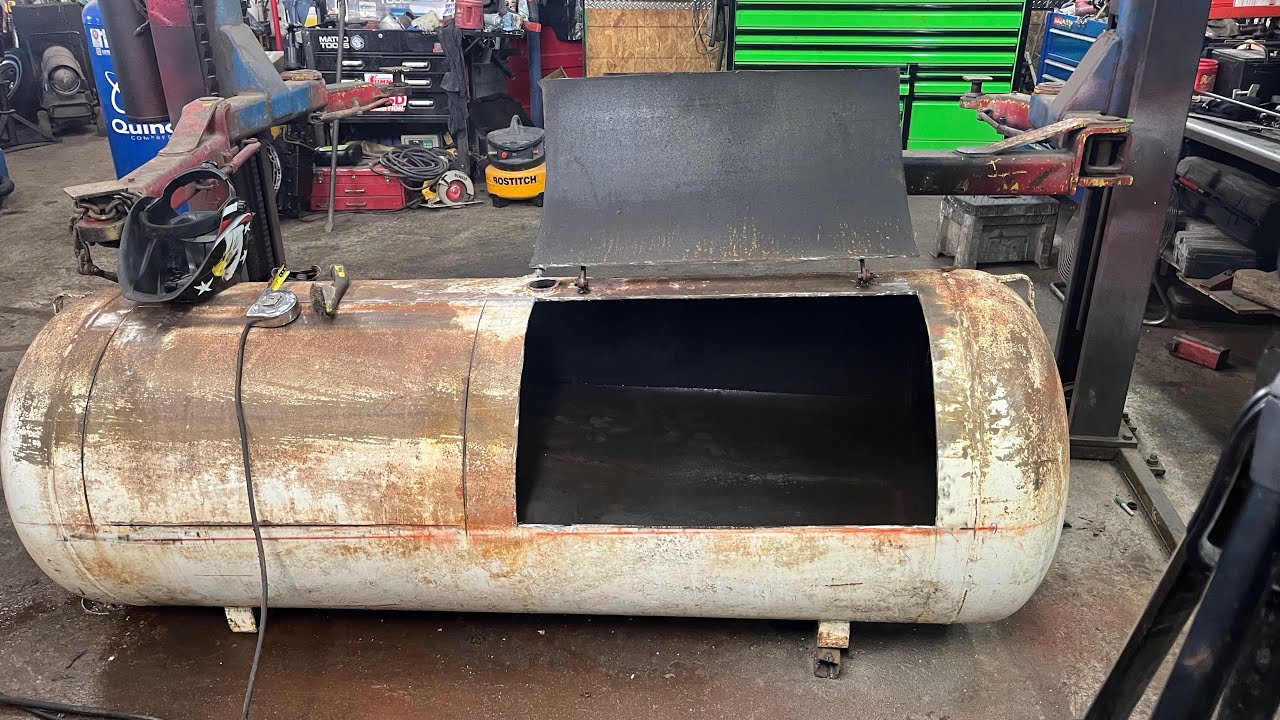 250 gallon offset smoker build
