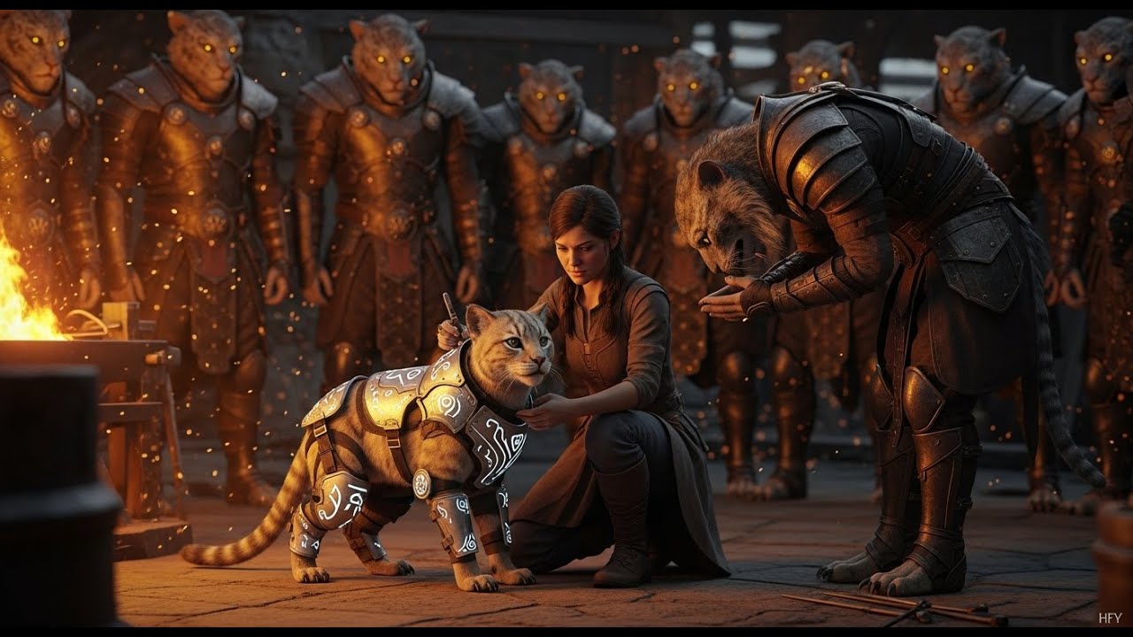 The Human Girl Crafted Armor for a Crippled  CAT Cub — Its Clan Vowed Eternal Protection to Her