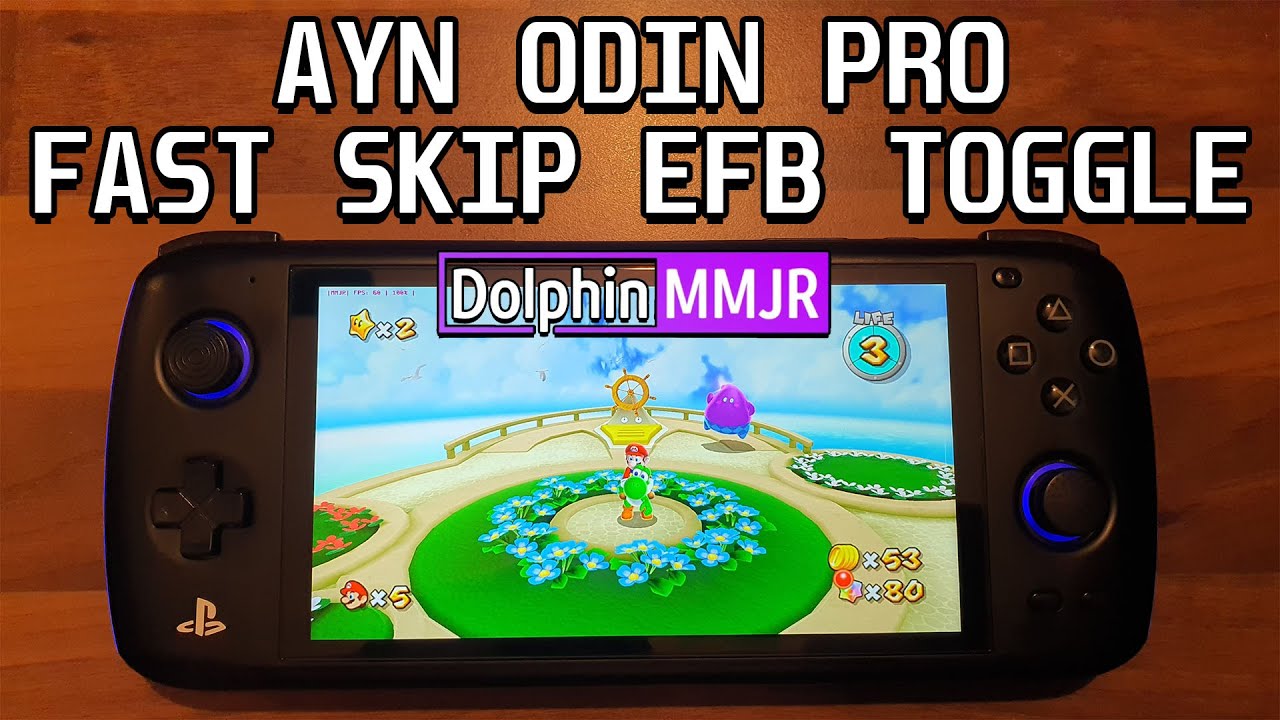 AYN Odin Pro - Dolphin Fast Skip EFB Toggle (Super Mario Galaxy 2)