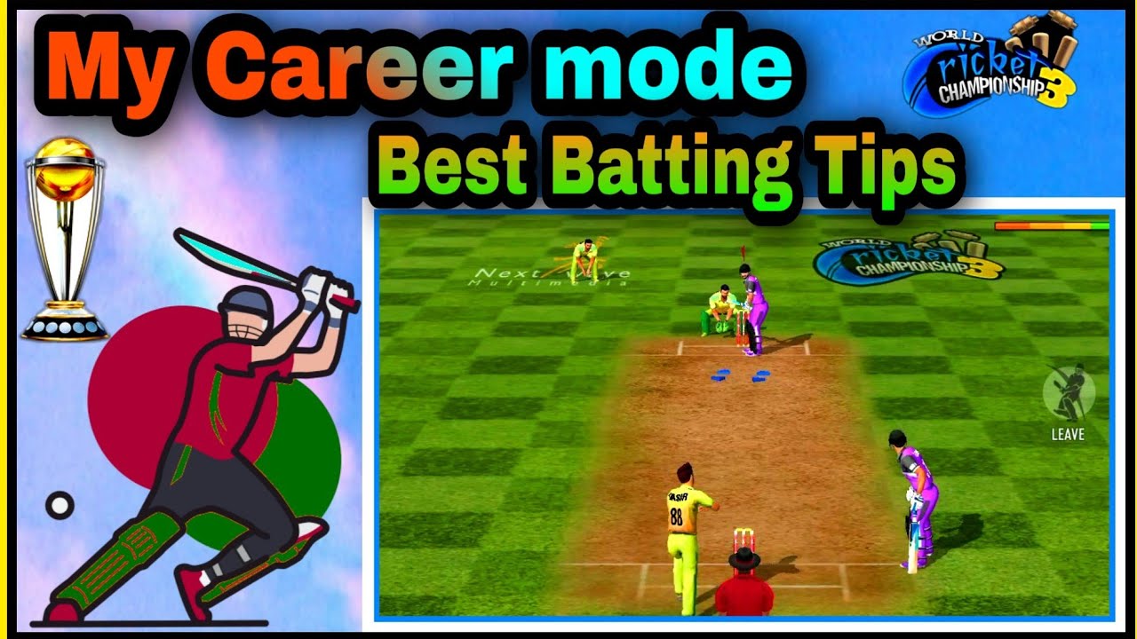 My career mode batting tips in wcc3 | full detailed review | best batting tips