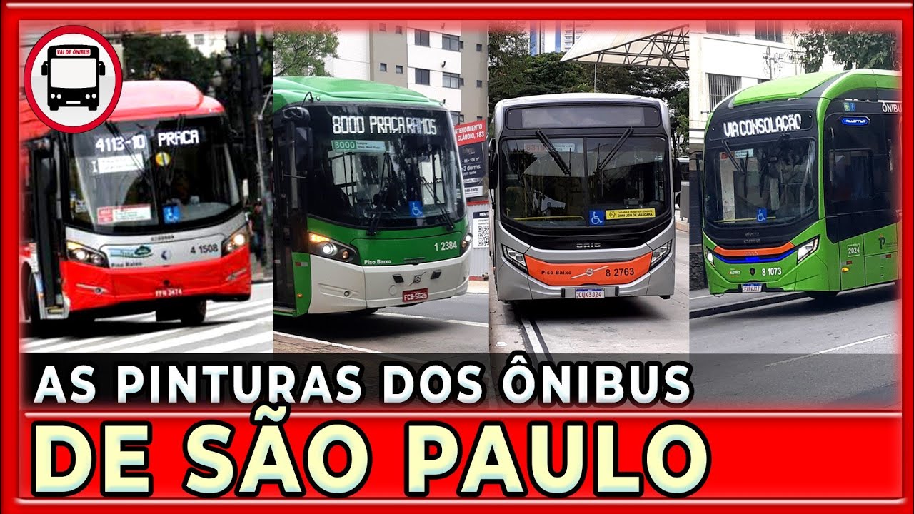 CONHEÇA OS DIFERENTES PADRÕES VISUAIS DOS ÔNIBUS DE SÃO PAULO