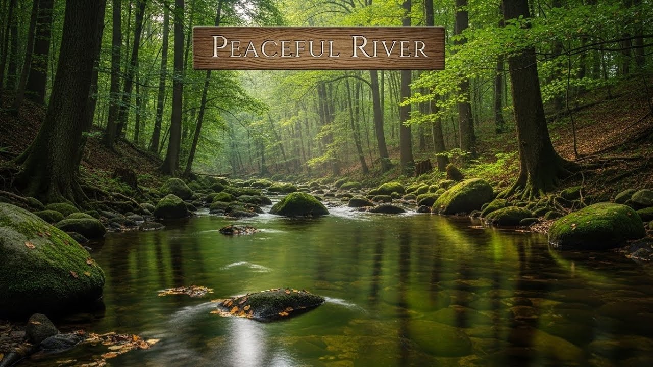 Flowing River Ambience 🌊 Peaceful Sound for Meditation, Focus, and Deep Relaxation #494