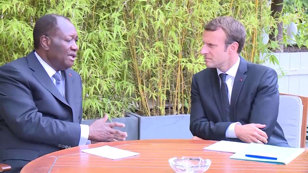 Alassane Ouattara a eu un entretien avec Emmanuel MACRON, à l’Elysée