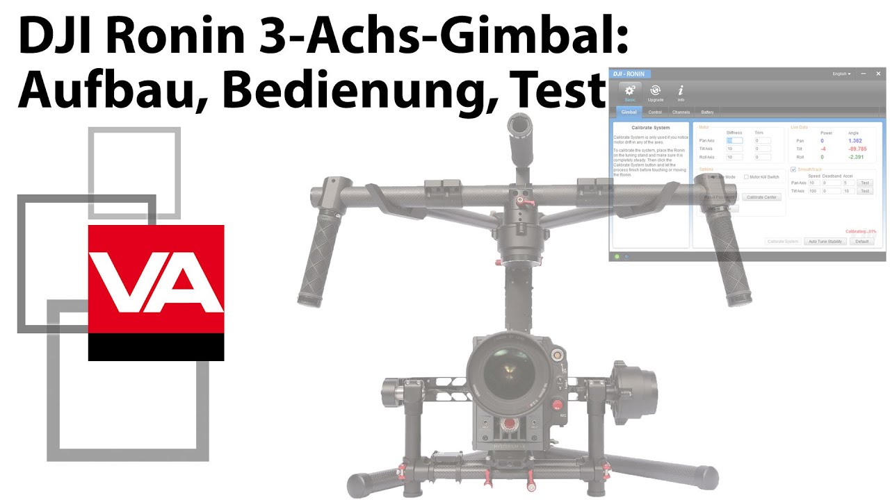 DJI Ronin: Gimbal Aufbau, Bedienung & Test