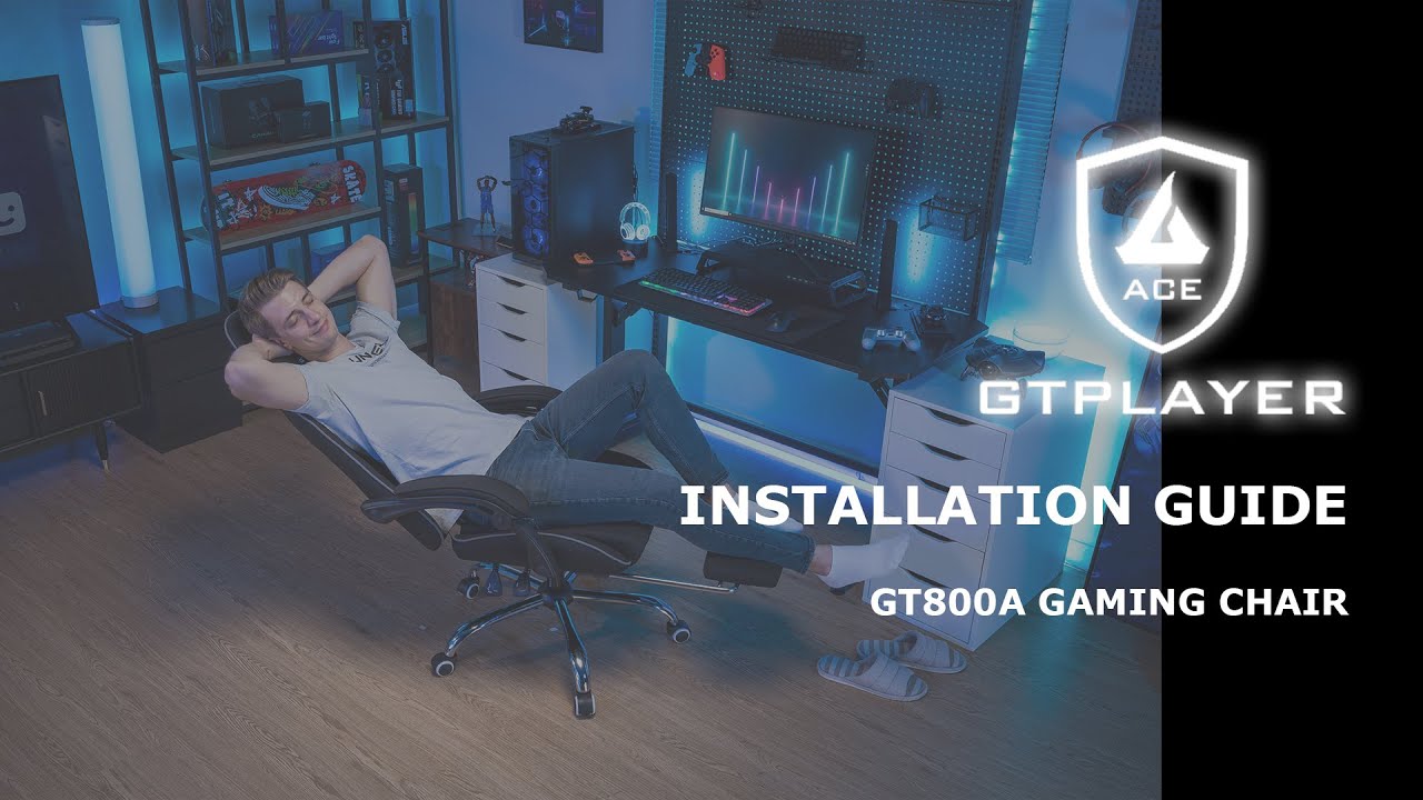 GTPLAYER FOOTREST SERIES GT800A Gaming Chair Installation Guide🛠