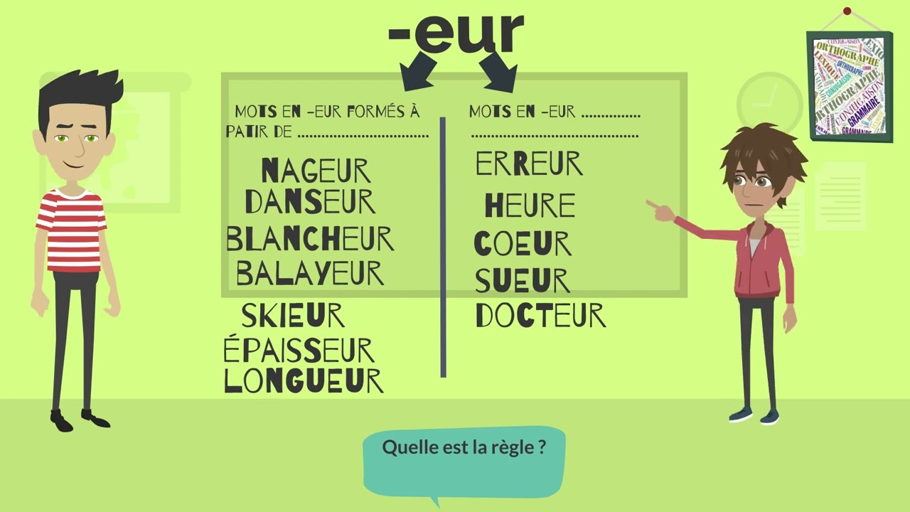 orthographe noms en eur - GUS