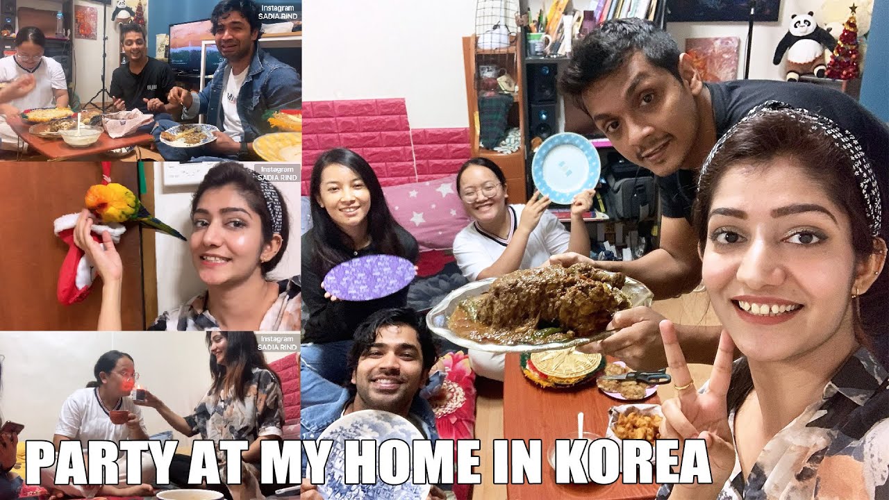 🇰🇷 MURG MUSALLAM PARTY with INDIAN, NEPALI, BANGLADESHI, PAKISTANI friends in Korea | SADIA RIND
