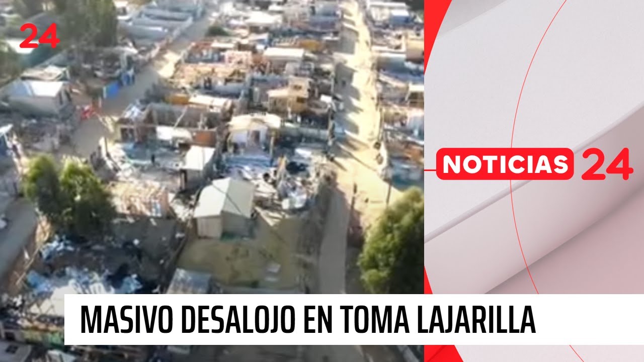 Masivo desalojo en toma Lajarilla en Viña del Mar | 24 Horas TVN Chile