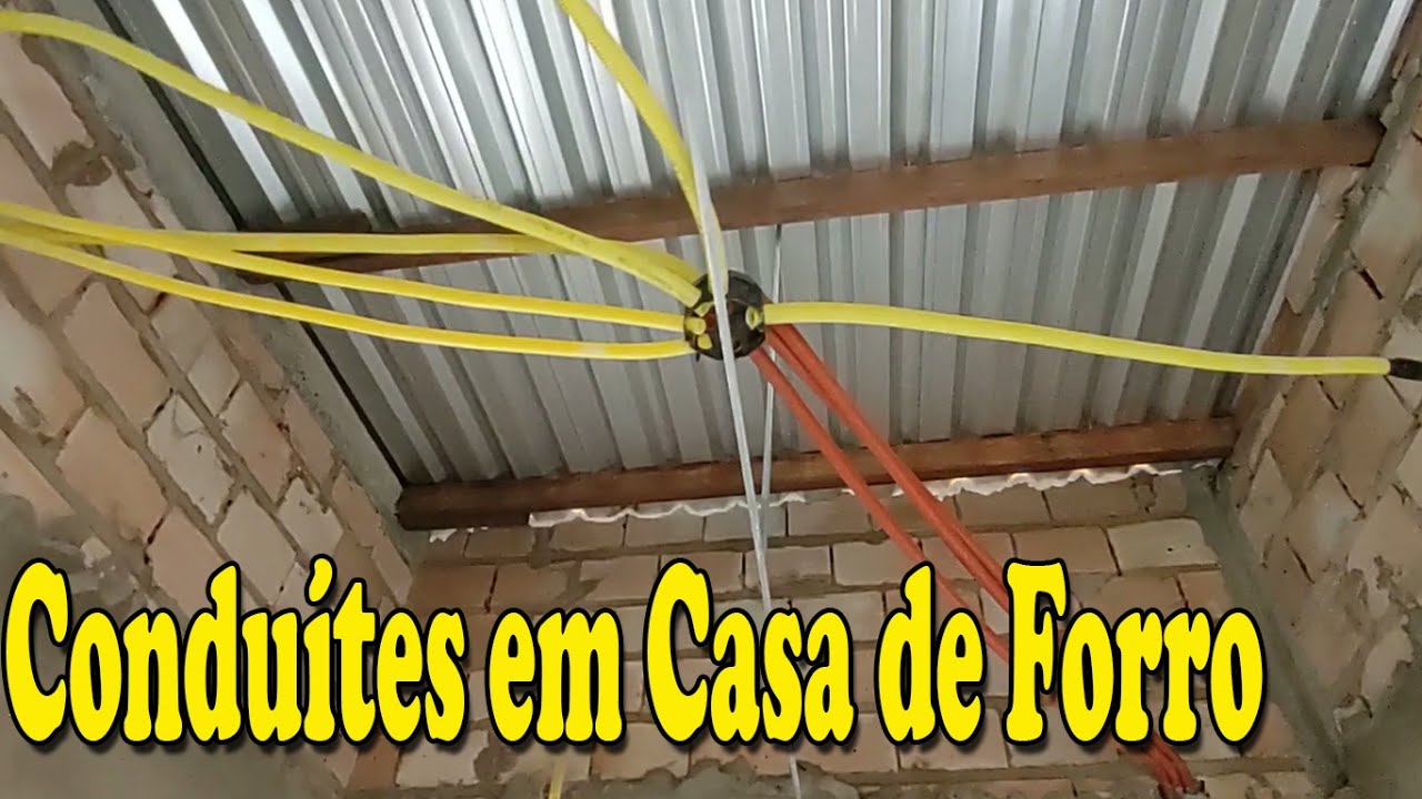 Casa de Forro como fazer tubulação para Eletríca