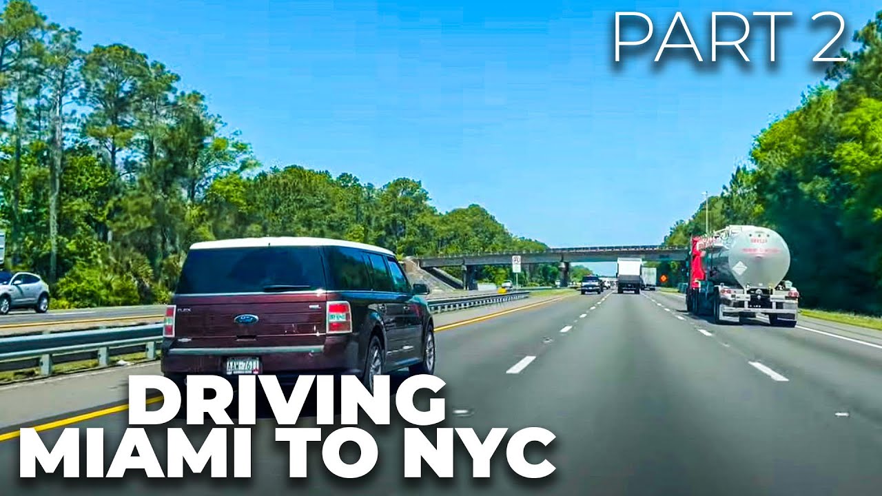 Driving from Miami, Florida to NYC | Part 2 - Martin County, FL to I-95 Rest Stop (St Augustine)
