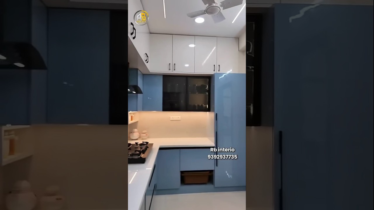 Kitchen 2bhk Interior Design | Abode Aahwanam Apartments | Ameenpur, Hyd #rbinterio
