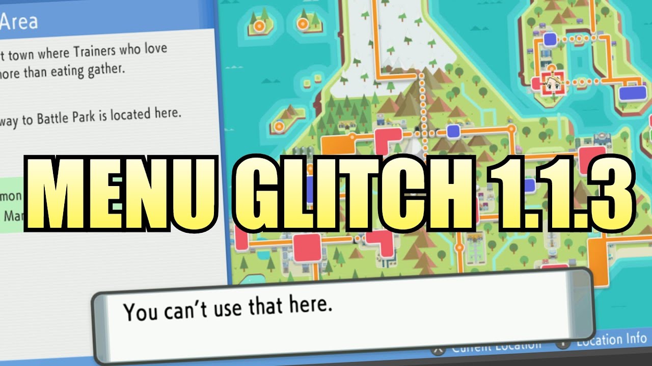 NEW Fly Menu Glitch in 1.1.3 Pokemon Brilliant Diamond Shining Pearl