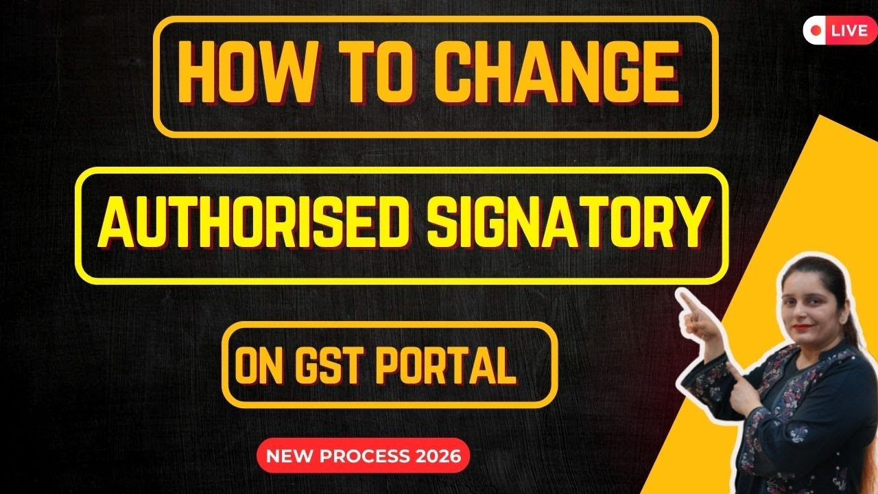 How to Remove Authorised Signatory on GST Portal | GST Amendment Step by Step 2026