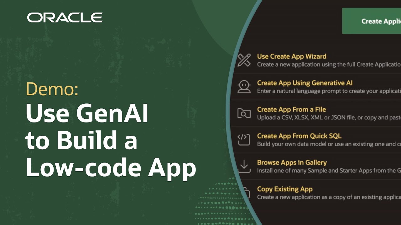 Build a Low-Code App Using Oracle APEX AI Assistant: Demo