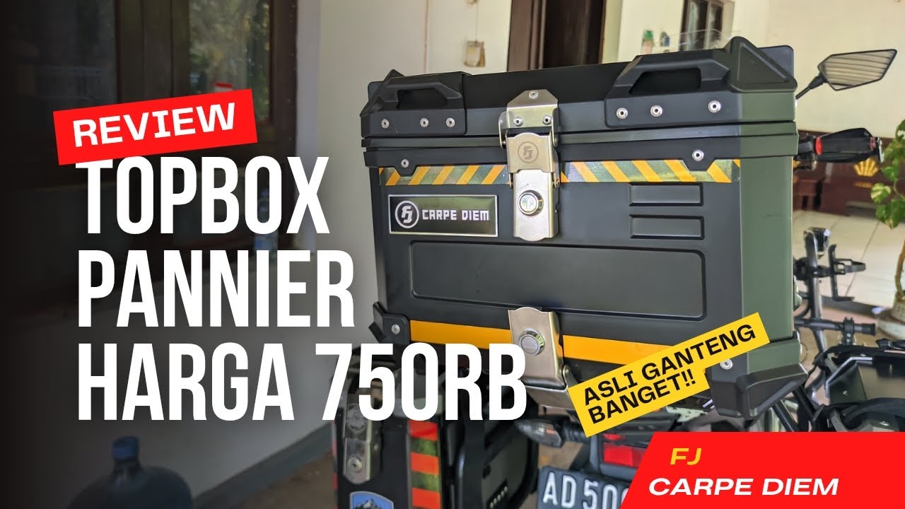 REVIEW TOPBOX PANNIER 45LITER HARGA UNDER 1JT ASLI GANTENG BANGET