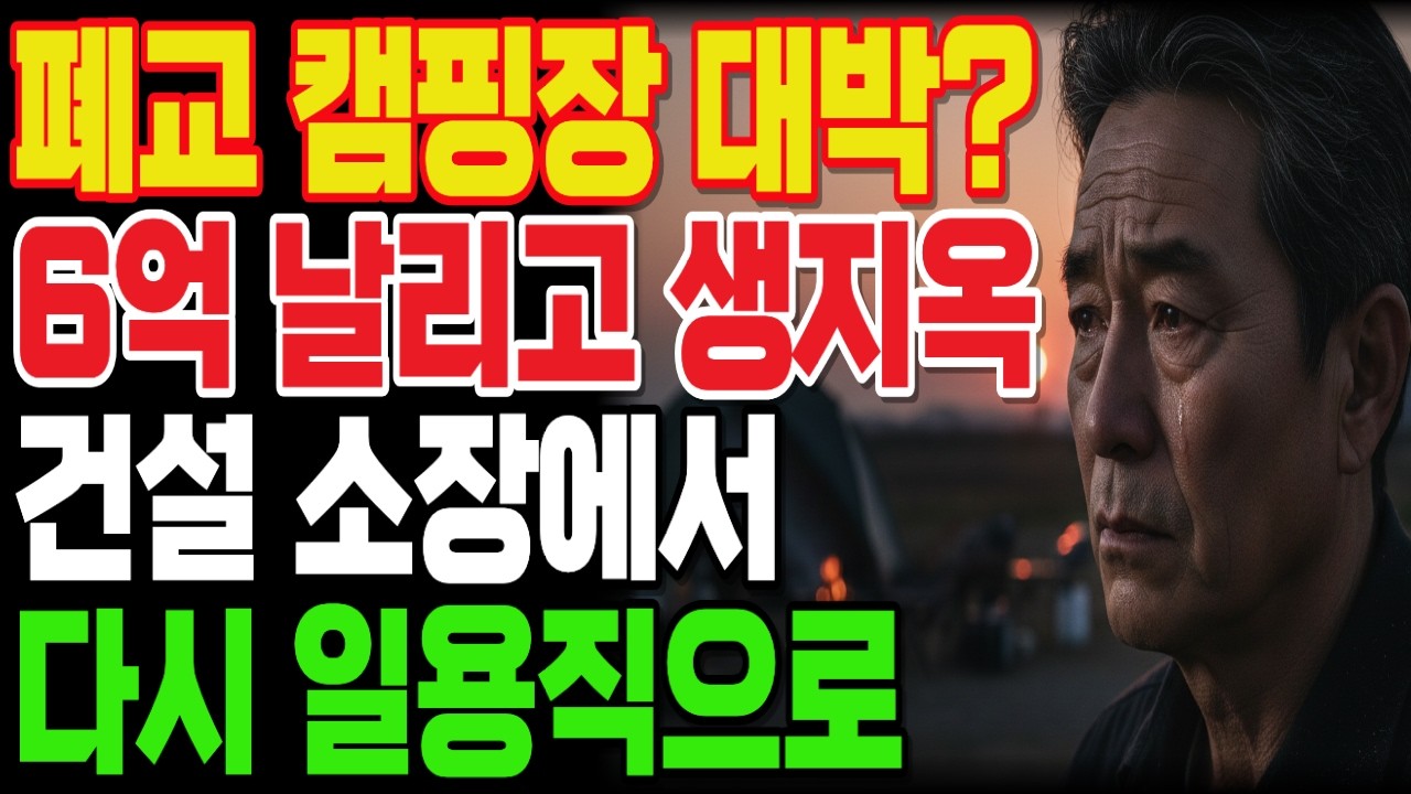 폐교 캠핑장 대박?