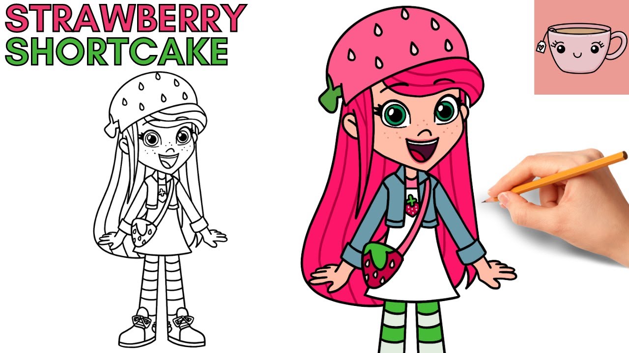 How To Draw Strawberry Shortcake - Berry In The Big City | Cute Easy Step By Step Drawing Tutorial