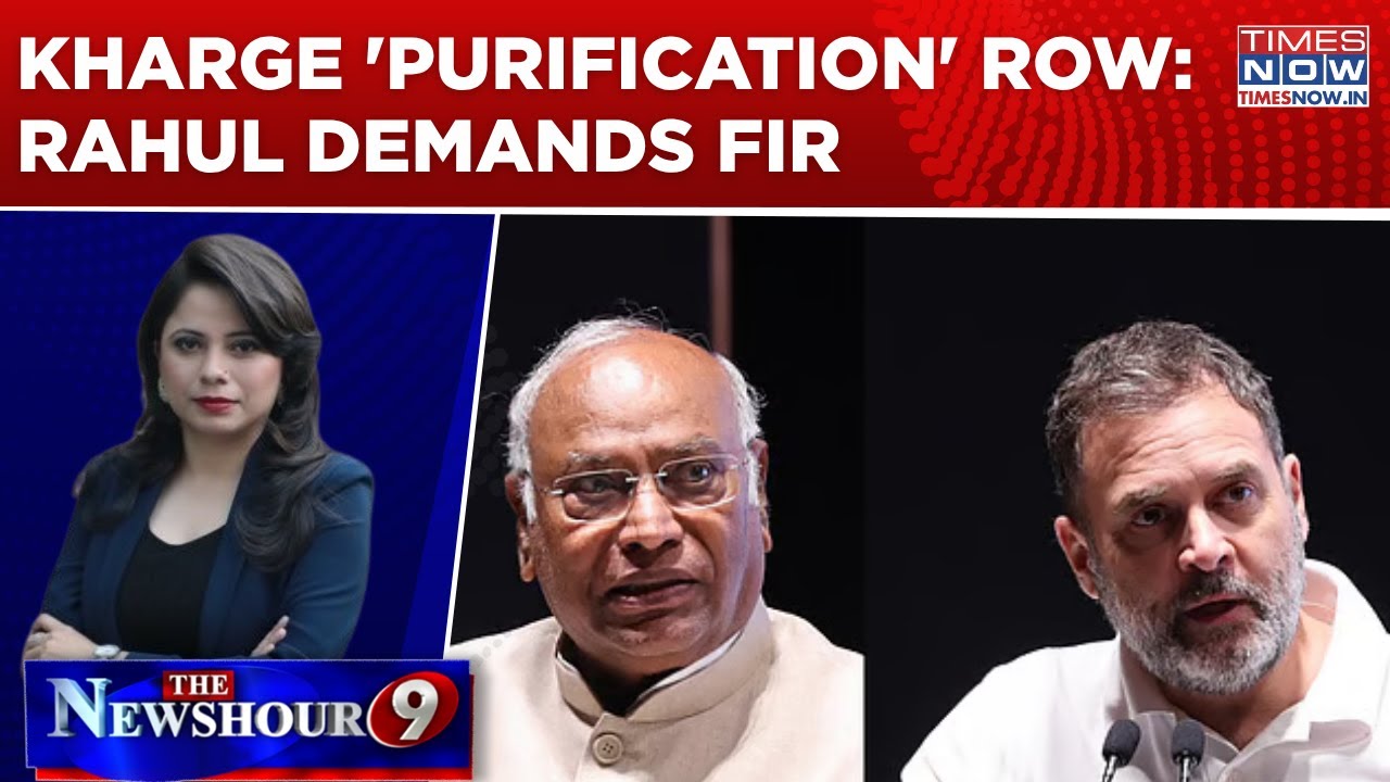 Kharge 'Purification' Row: Rahul Gandhi Demands FIR, Bjp Hits Back with Anti-Dalit Jibe | Newshour
