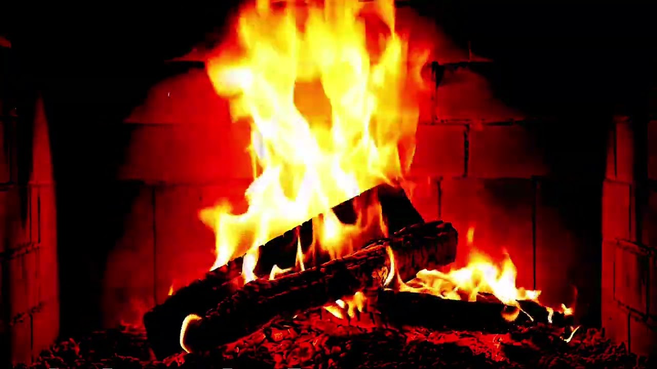 1 Hour Cozy Fireplace | Crackling Fire Sounds | Relax & Sleep