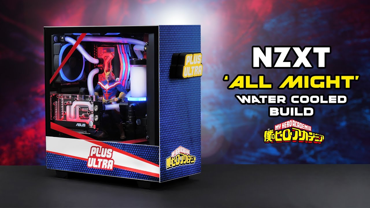 NZXT 'All Might' Water Cooled Build | H510i Limited Edition | My Hero Academia Gaming PC, Plus Ultra