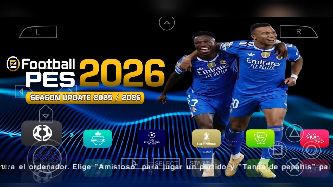 eFootball PES 2026 PPSSPP ORIGINAL ISO DOWNLOAD PES 2026 PSP FULL KITS 26 & TRANSFERS 4K GRAPHICS