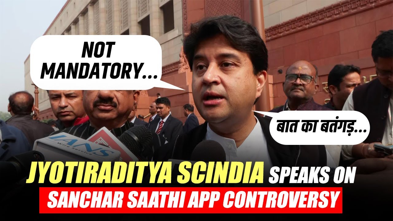 Union Telecom Minister Jyotiraditya Scindia speaks on Sanchar Saathi app controversy, Opposition