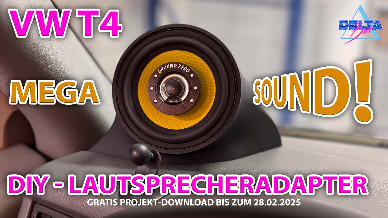 VW T4 Lautsprecheradapter | Kristallklarer Klang mit wenig Aufwand | Gratis Download zum Drucken