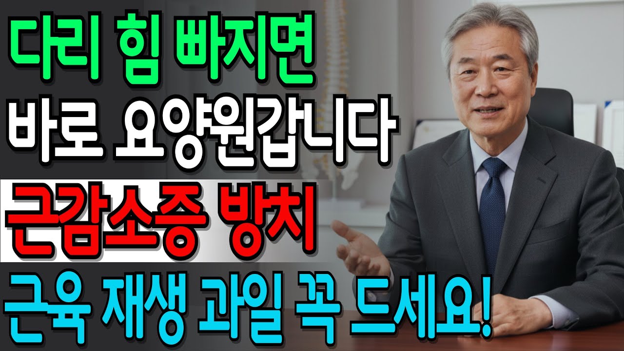 계단 한 칸이 버거워졌다면 이미 시작, 근감소증 방치하면 3년 안에 걷기 힘들어집니다 | 시니어건강 | 건강정보 | 오디오북