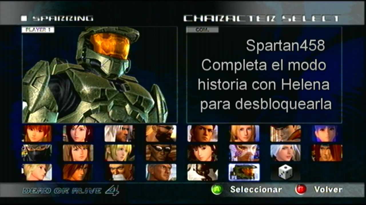 Dead or Alive 4 Guía como desbloquear todos los personajes secretos