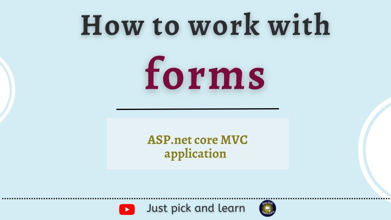 Forms in asp.net core MVC 6.0 | How to create forms | Asp.net core MVC 6.0 tutorial for beginners