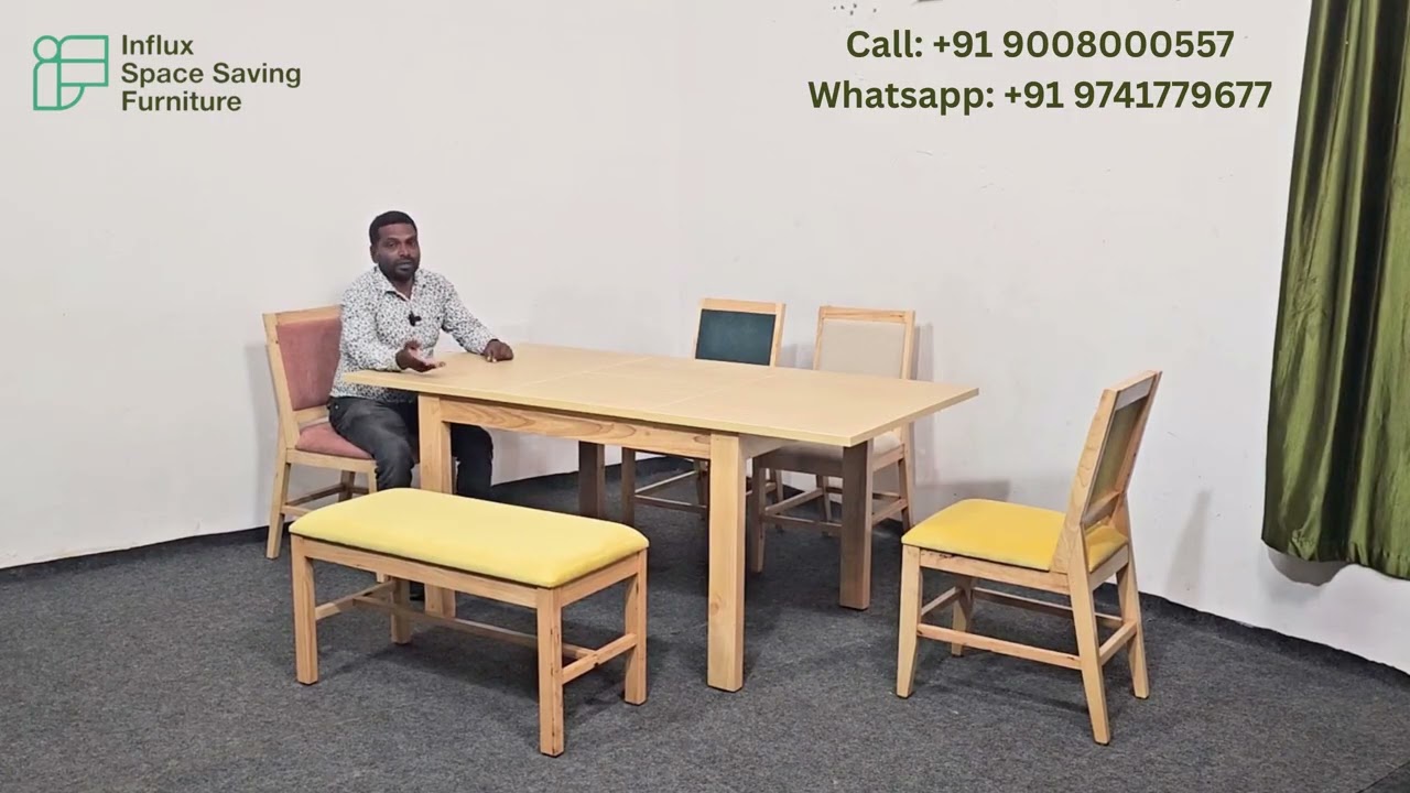 This Expandable Dining Table Grows From 4 to 8 Seater Perfect for Indian Homes | Tamil