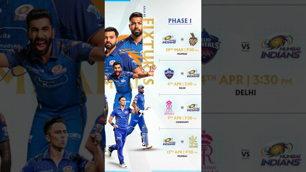 #mumbai Indian # schedule # ipl 2026 🫵🫵⚡⚡💫