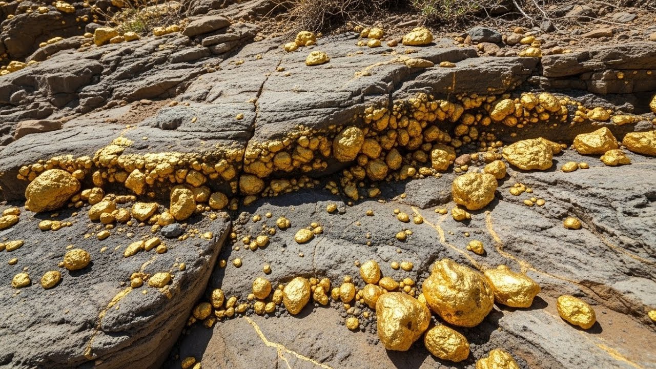 Treasure Hunting: Discovered Massive Gold in Rocky Terrain