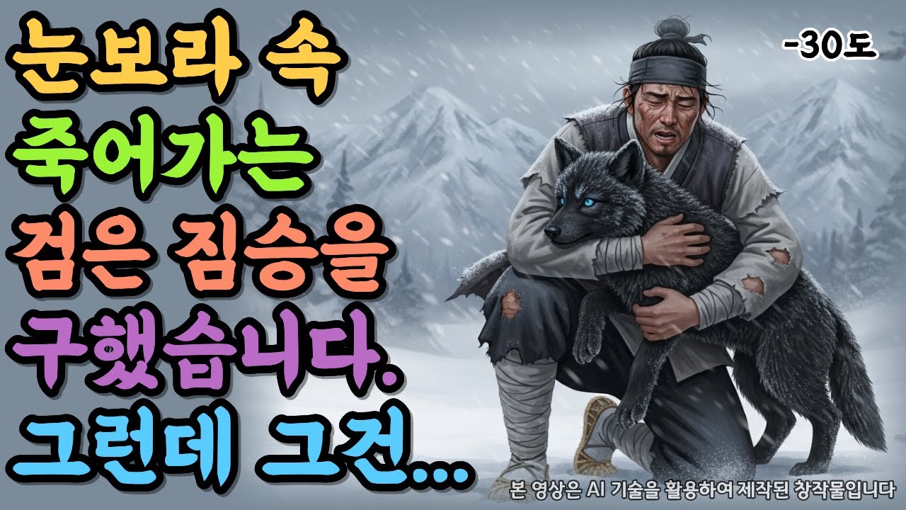 절름발이 마부가 눈밭에서 구한 검은 짐승, 10년 후 돌아온 날 마을이 뒤집혔습니다