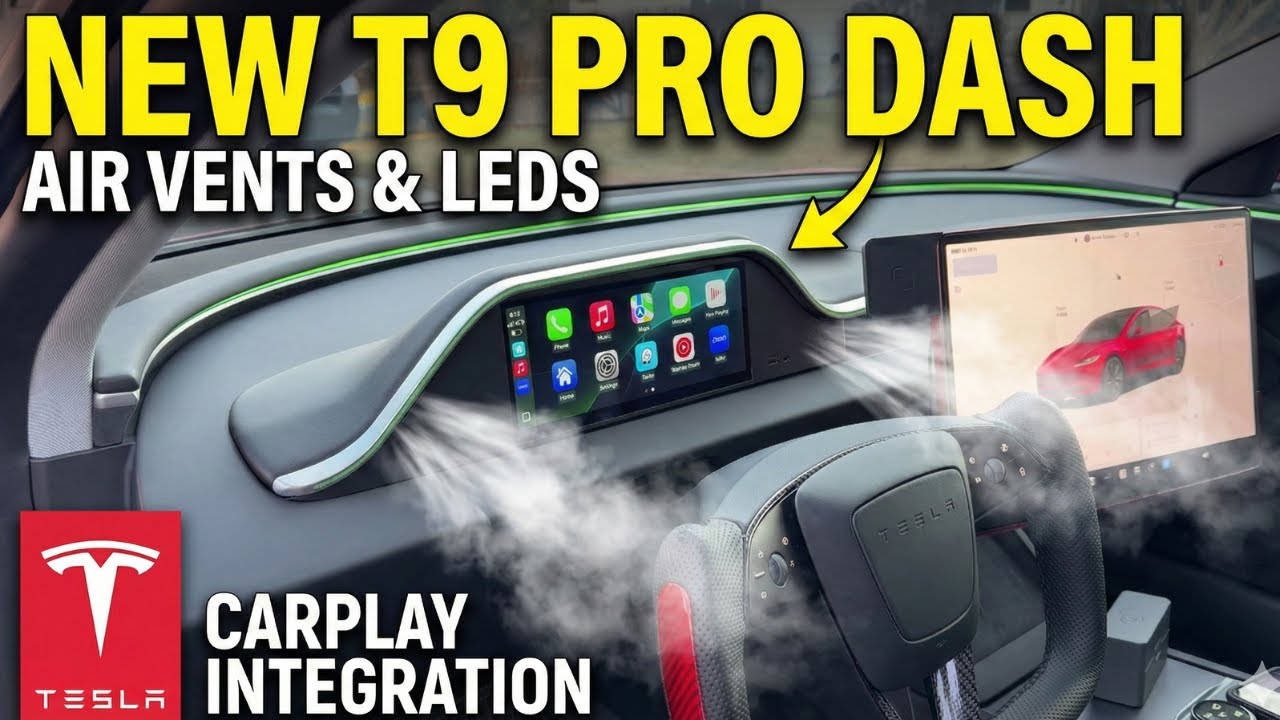Новая приборная панель Tesla T9 Pro: надежный, хорошо сбалансированный интегрированный дисплей (с...