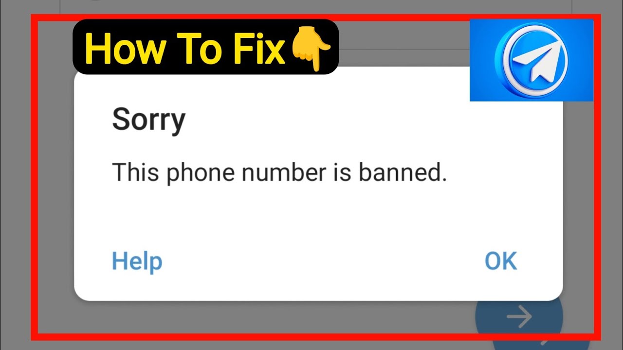 How To Fix Telegram This Phone Number Is Banned!