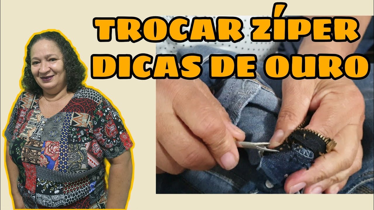 Como trocar zíper estragado em calça jeans de forma simples e prática. Dicas de ouro.