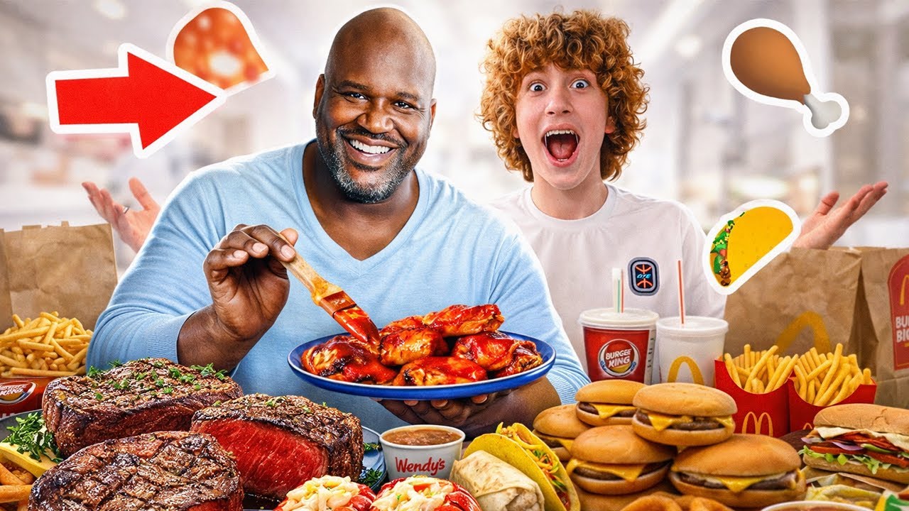 Eating PRIME SHAQ'S Diet For 24 Hours!