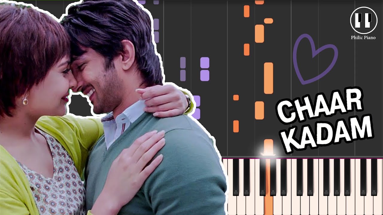 Char Kadam - PK (2014) - EASY Piano Tutorial