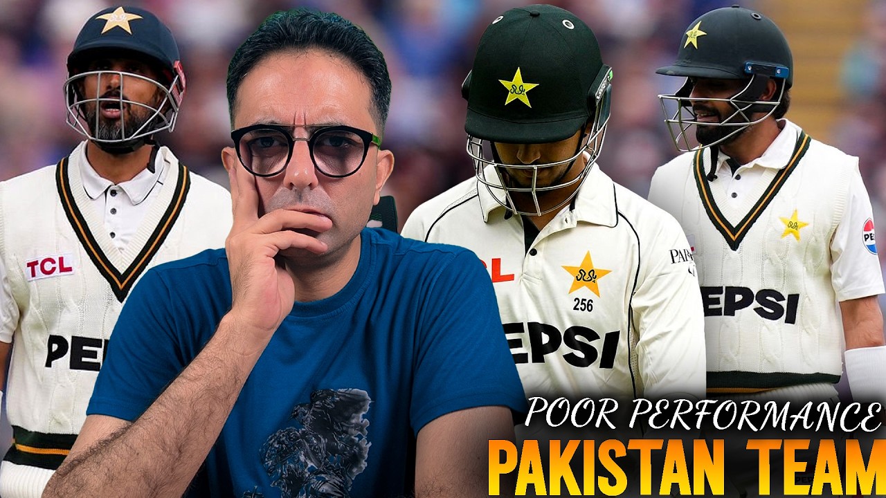 Worst Batting performance by Pakistan 👎 All out on just 133, Babar Azam 7, Saim 0, Saud Shakeel 43
