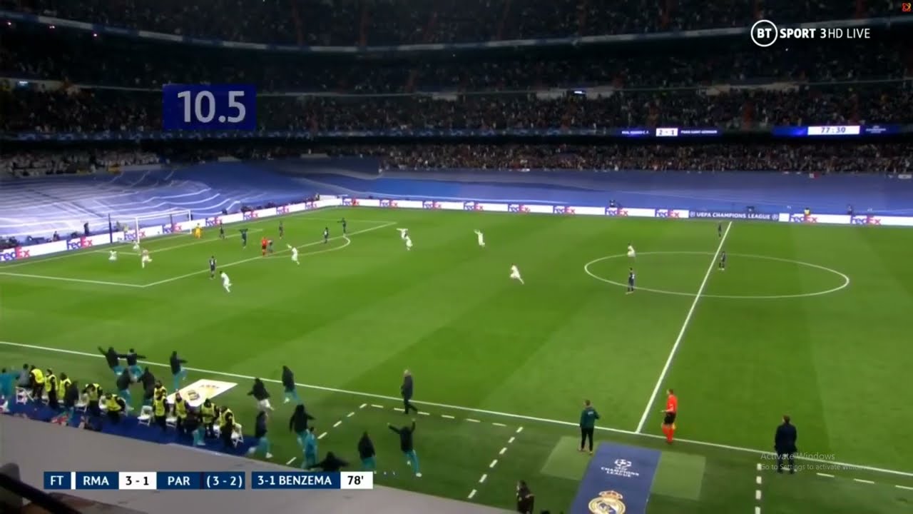 Real Madrid VS PSG - Bench Crazy Reaction
