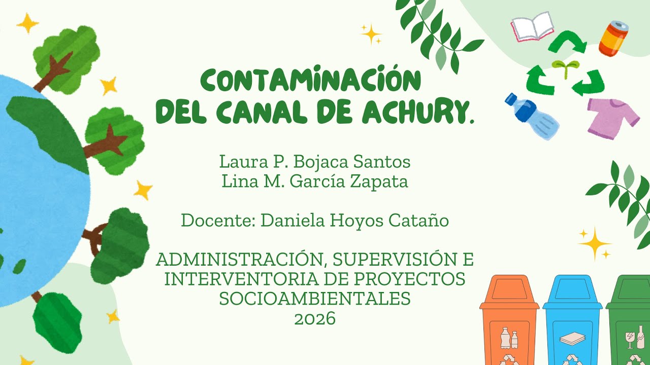 Contaminación en el canal de Achury