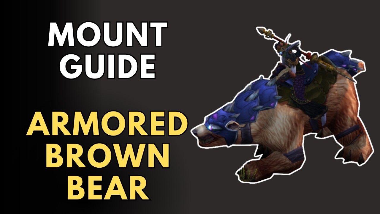How to Get the Armored Brown Bear Mount - WoW Vendor Location Guide