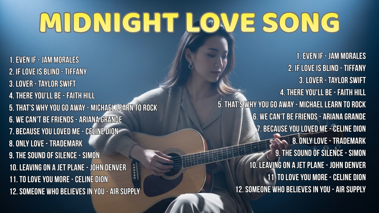 Midnight Love Songs 🌙 | Soft Acoustic Playlist for Deep Feelings