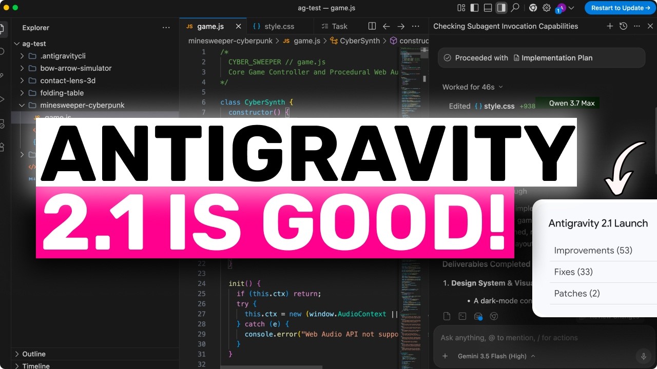 Antigravity и AGY CLI (новые обновления): они делают Antigravity ЛУЧШЕ!