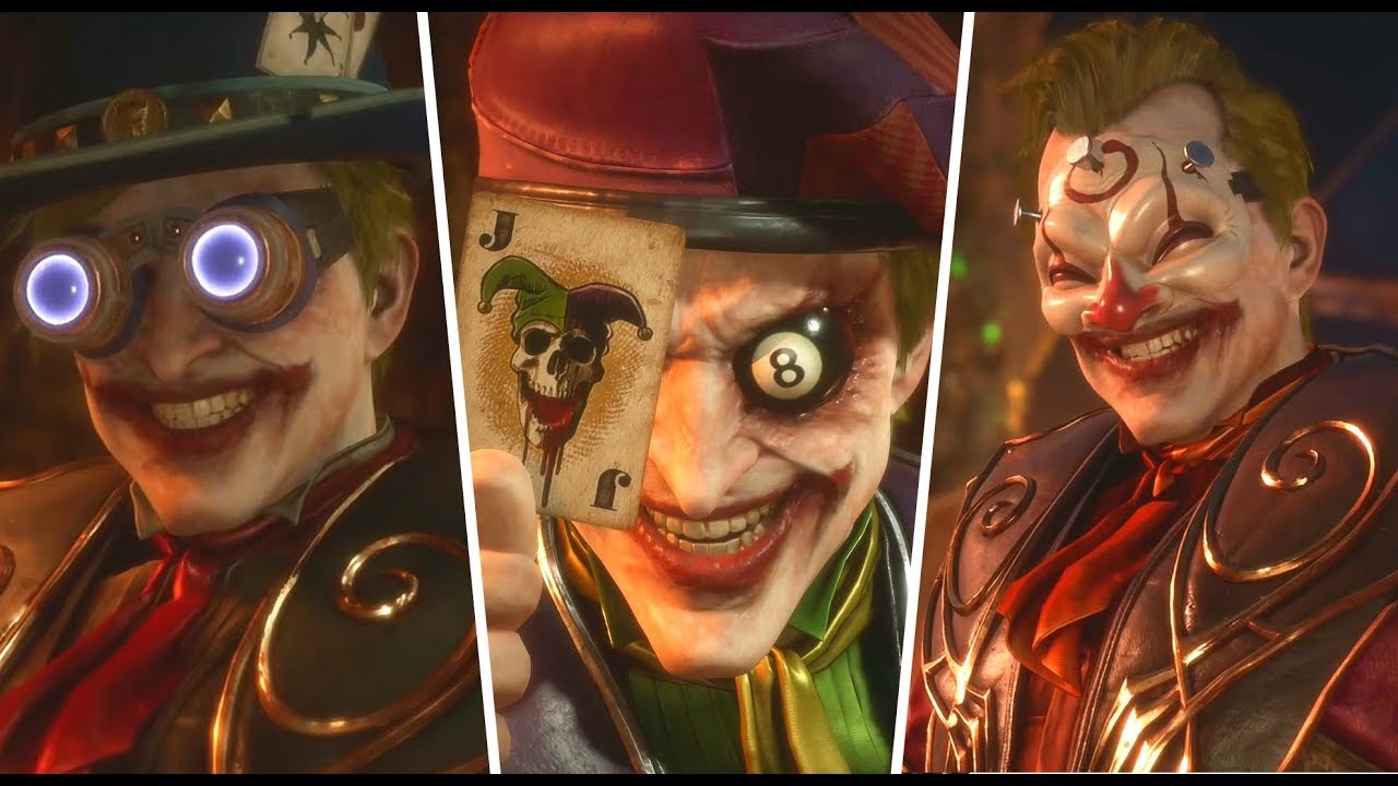 Mortal Kombat 11 — Джокер: все зеркальные вступления со снаряжением, обликами и вариациями