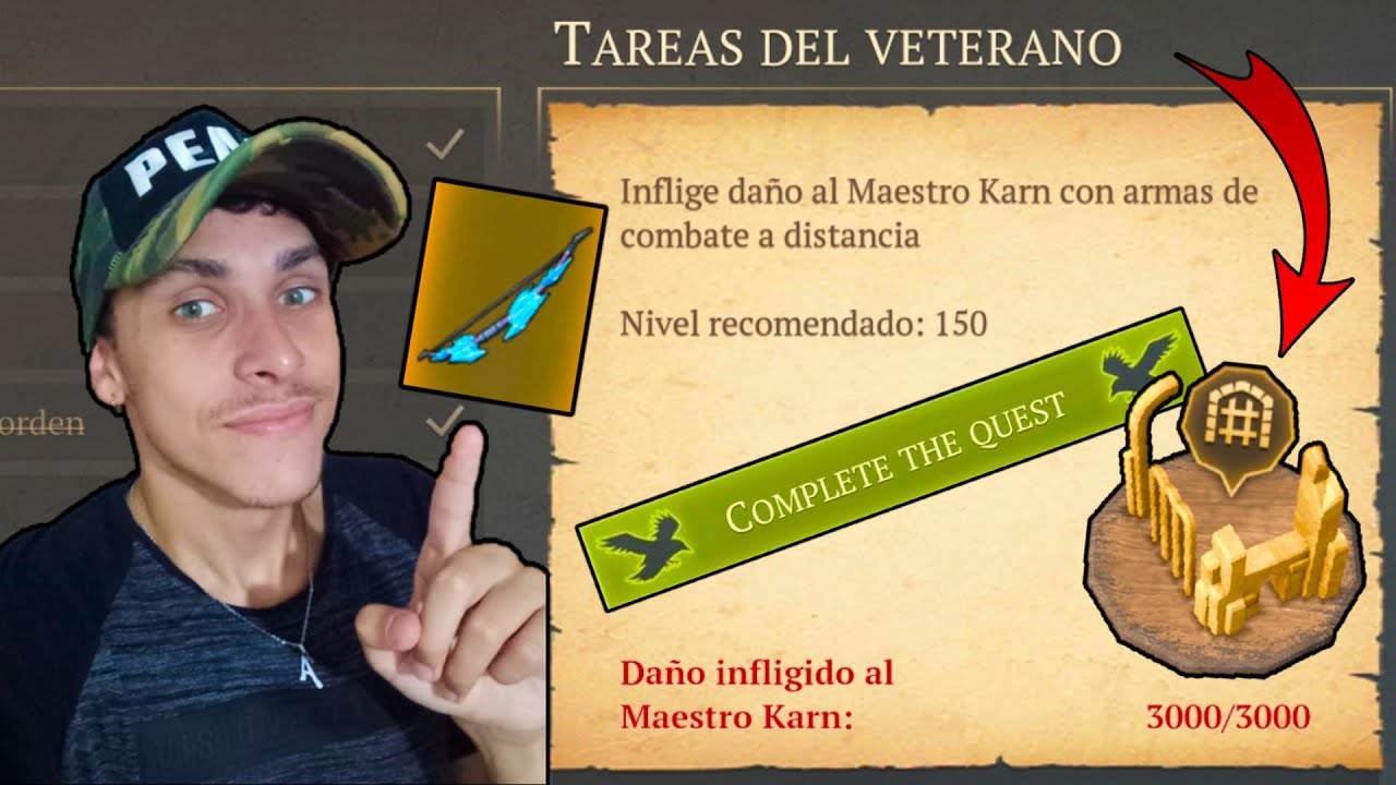 Misión: Inflige Daño al Maestro Karn con Armas de Combate a Distancia | Grim Soul Survival