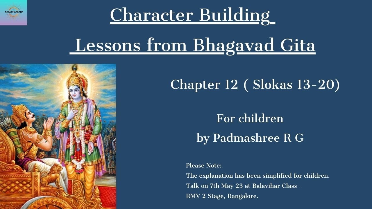 Character Building -  Lessons from Bhagavad Gita | Children | Hinduism